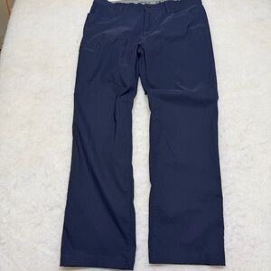 Orvis Pants Mens 38x32 Navy Nylon Stretch Hiking Travel Outdoor Performance